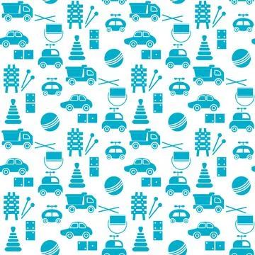 Vector Pattern Kid Toy Active Play Game Childhood Stock Illustration