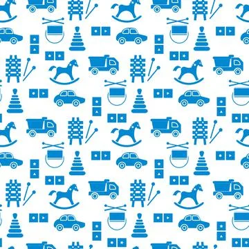 Vector Pattern Kid Toy Active Play Game Childhood Stock Illustration