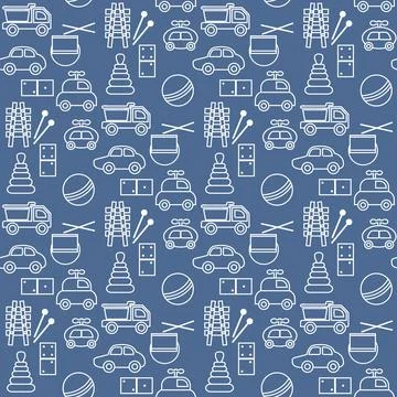 Vector Pattern Kid Toy Active Play Game Childhood Stock Illustration