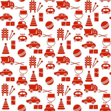 Vector Pattern Kid Toy Active Play Game Childhood Stock Illustration