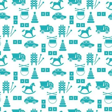 Vector Pattern Kid Toy Active Play Game Childhood Stock Illustration