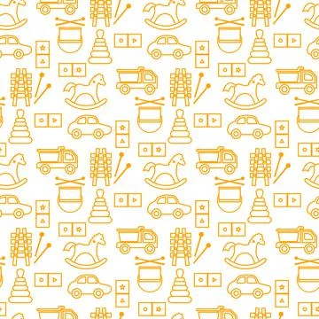 Vector Pattern Kid Toy Active Play Game Childhood Stock Illustration