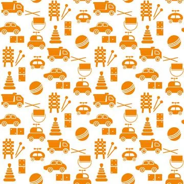 Vector Pattern Kid Toy Active Play Game Childhood Stock Illustration