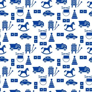 Vector Pattern Kid Toy Active Play Game Childhood Stock Illustration