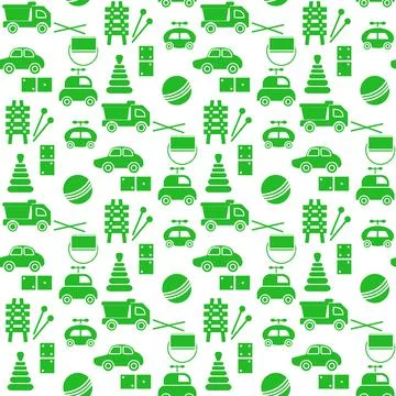 Vector Pattern Kid Toy Active Play Game Childhood Stock Illustration