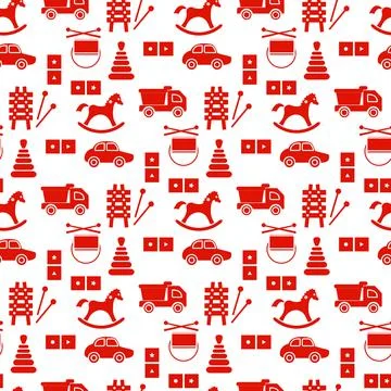 Vector Pattern Kid Toy Active Play Game Childhood Stock Illustration