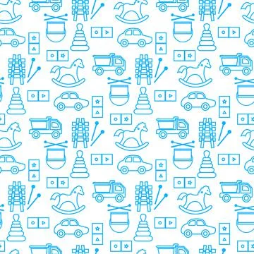 Vector Pattern Kid Toy Active Play Game Childhood Stock Illustration