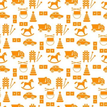 Vector Pattern Kid Toy Active Play Game Childhood Stock Illustration