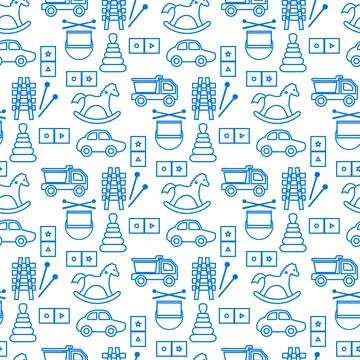 Vector Pattern Kid Toy Active Play Game Childhood Stock Illustration