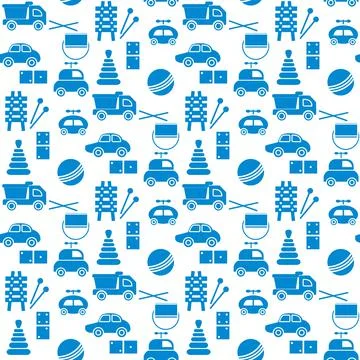 Vector Pattern Kid Toy Active Play Game Childhood Stock Illustration