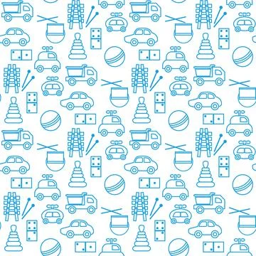 Vector Pattern Kid Toy Active Play Game Childhood Stock Illustration
