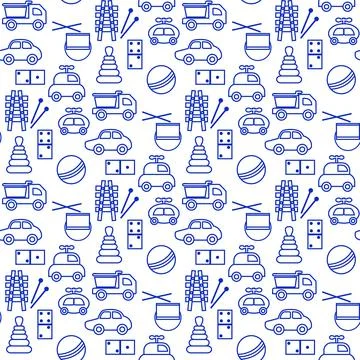 Vector Pattern Kid Toy Active Play Game Childhood Stock Illustration