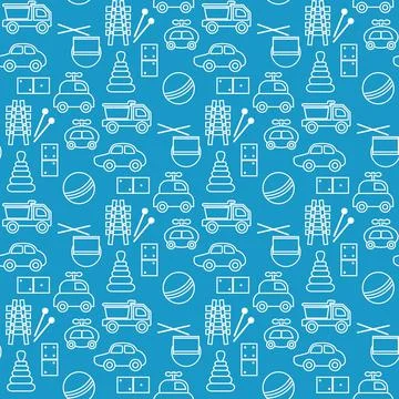 Vector Pattern Kid Toy Active Play Game Childhood Stock Illustration