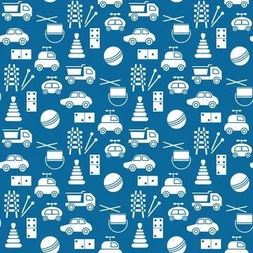 Vector Pattern Kid Toy Active Play Game Childhood Stock Illustration