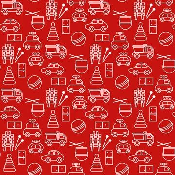 Vector Pattern Kid Toy Active Play Game Childhood Stock Illustration