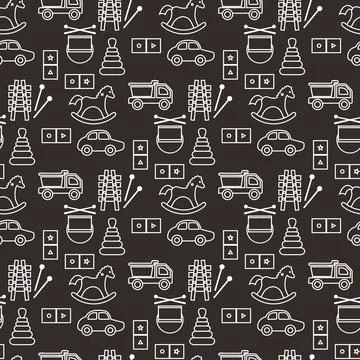 Vector Pattern Kid Toy Active Play Game Childhood Stock Illustration