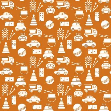 Vector Pattern Kid Toy Active Play Game Childhood Stock Illustration