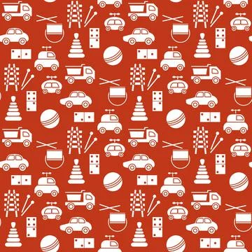 Vector Pattern Kid Toy Active Play Game Childhood Stock Illustration