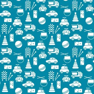 Vector Pattern Kid Toy Active Play Game Childhood Stock Illustration