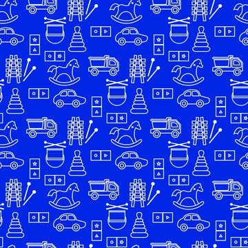 Vector Pattern Kid Toy Active Play Game Childhood Stock Illustration