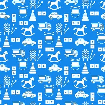 Vector Pattern Kid Toy Active Play Game Childhood Stock Illustration