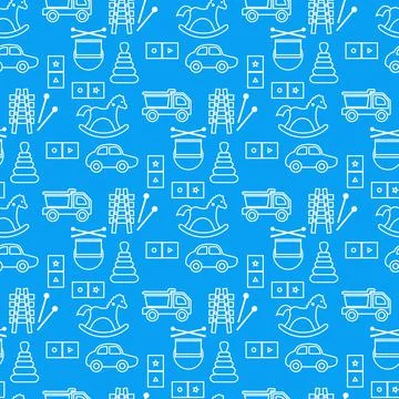 Vector Pattern Kid Toy Active Play Game Childhood Stock Illustration