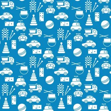 Vector Pattern Kid Toy Active Play Game Childhood Stock Illustration