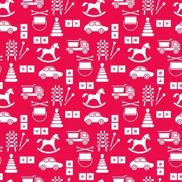 Vector Pattern Kid Toy Active Play Game Childhood Stock Illustration