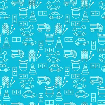 Vector Pattern Kid Toy Active Play Game Childhood Stock Illustration