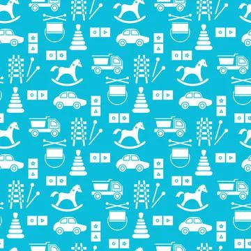 Vector Pattern Kid Toy Active Play Game Childhood Stock Illustration