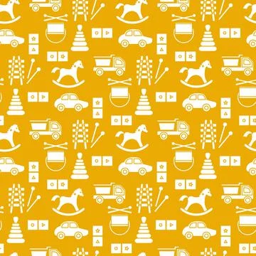 Vector Pattern Kid Toy Active Play Game Childhood Stock Illustration