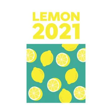 Vector pattern with lemons. lemon background texture Stock Illustration