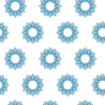 Vector pattern line blue snowflake. Winter, cold, frost. 스톡 일러스트