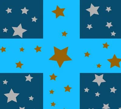 Vector pattern made with stars 스톡 일러스트