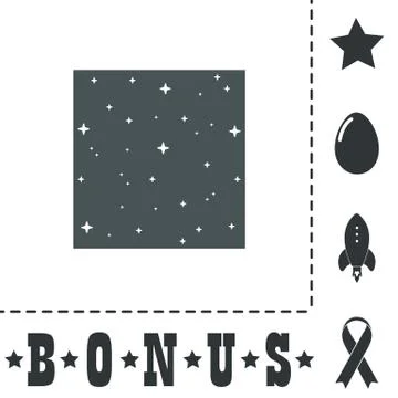 Vector pattern made with stars in square Stock Illustration