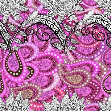 Vector pattern. Nice Floral pattern in the small flower. Seamless floral pattern Stock Illustration