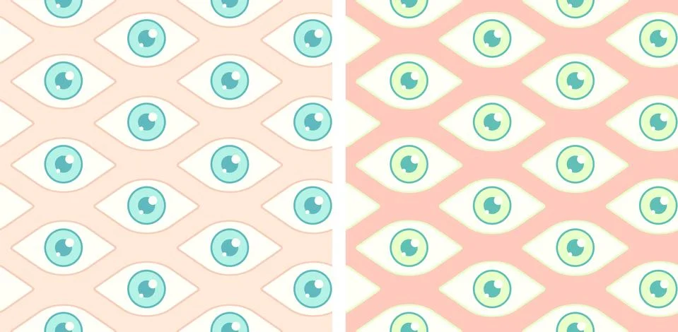Vector pattern with open eyes Stock-Illustration
