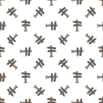Vector a pattern of pointers from the tree of autumn nature. seamless pattern Stock Illustration