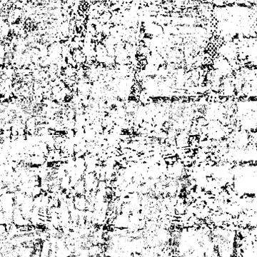 Vector pattern of scratches, chipping. Grunge black white Stock Illustration