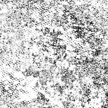 Vector pattern of scratches, chipping. Grunge black white Stock Illustration