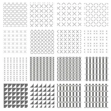 Vector pattern set. Stock Illustration
