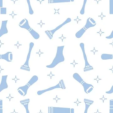 Vector Pattern Shaving hair Depilation Skin care Stock Illustration