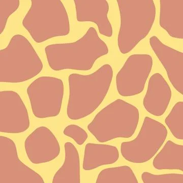 Vector pattern simulating the skin of a giraffe pattern. Stock Illustration