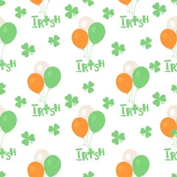 Vector Pattern St. Patrick's Day Ireland Irish Stock Illustration