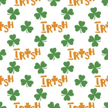 Vector Pattern St. Patrick's Day Ireland Irish Stock Illustration