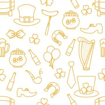 Vector Pattern St. Patrick's Day Ireland Irish Illustrazione stock