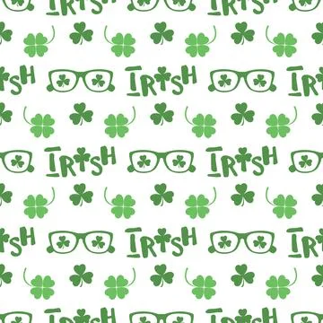 Vector Pattern St. Patrick's Day Ireland Irish Stock Illustration
