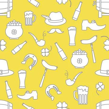 Vector Pattern St. Patrick's Day Ireland Irish Stock Illustration