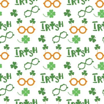 Vector Pattern St. Patrick's Day Ireland Irish イラスト素材