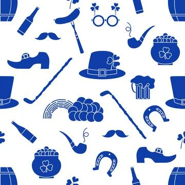 Vector Pattern St. Patrick's Day Ireland Irish Stock Illustration